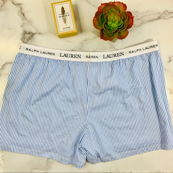 NWT Ralph Lauren Essentials Boxer Pajama Shorts L - Picture 5 of 7